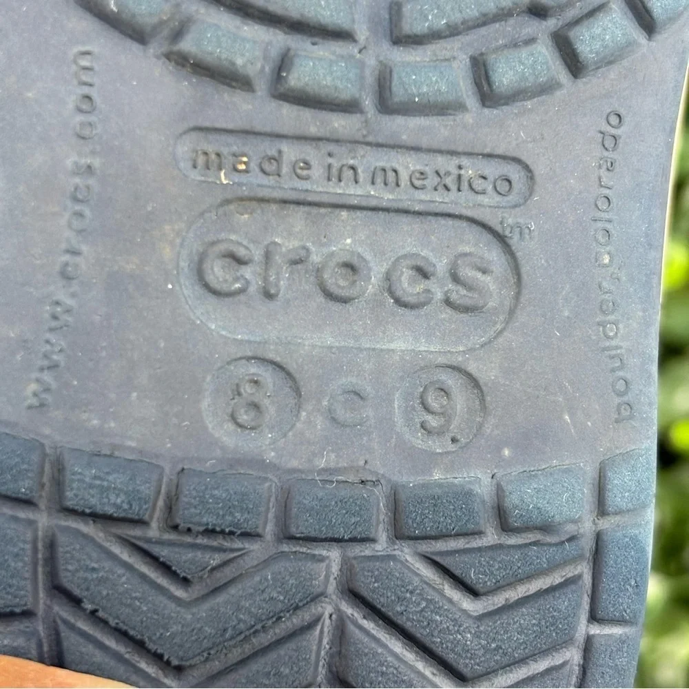 Crocs Navy Blue Kids Water Shoes Size 8/9